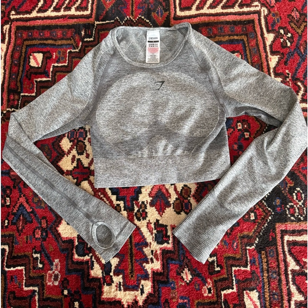 Gymshark Cropped Athletic Shirt Size Small
